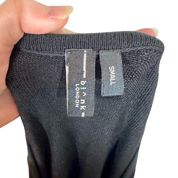 Anthropologie Blank London Bl-nk Bl^nk Printed-Sleeve Sweater Top - Picture 9 of 11